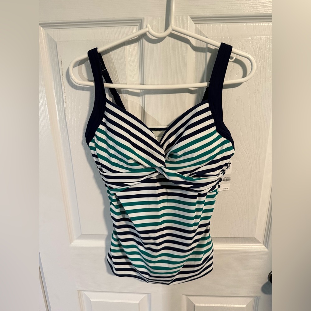 Lands End Tankini Top Size 10